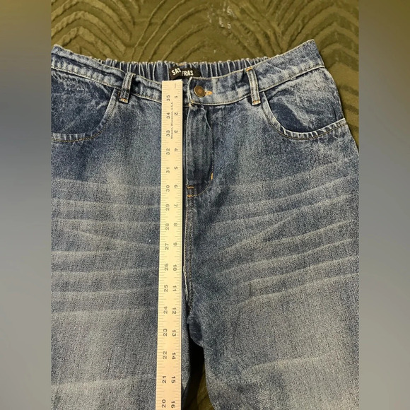 SASSAFRAS Women Blue Pure Cotton Jogger High-Rise size Large - Picture 10 of 11